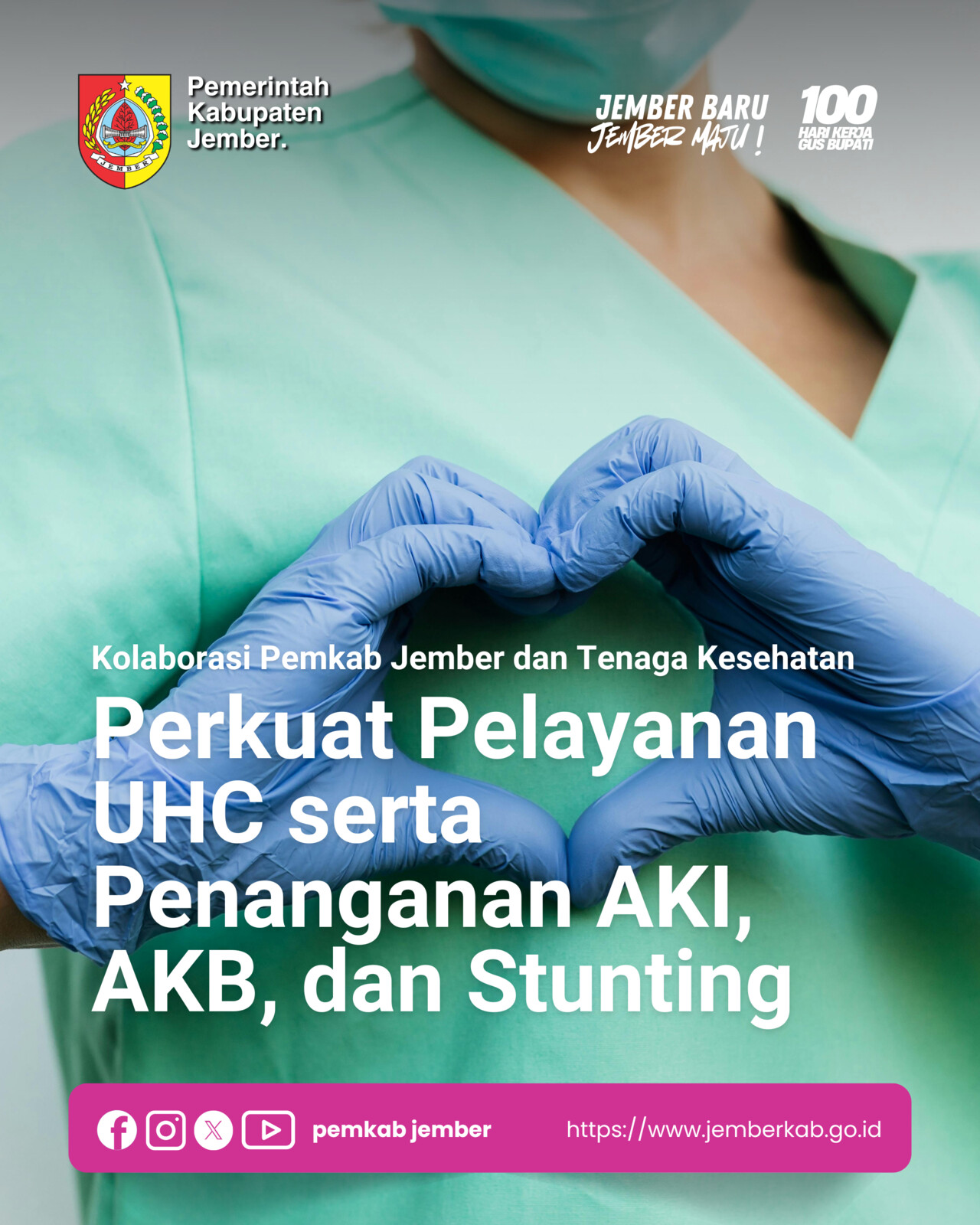 Kolaborasi Pemkab Jember dan Tenaga Kesehatan Perkuat Pelayanan UHC serta Penanganan AKI, AKB, dan Stunting