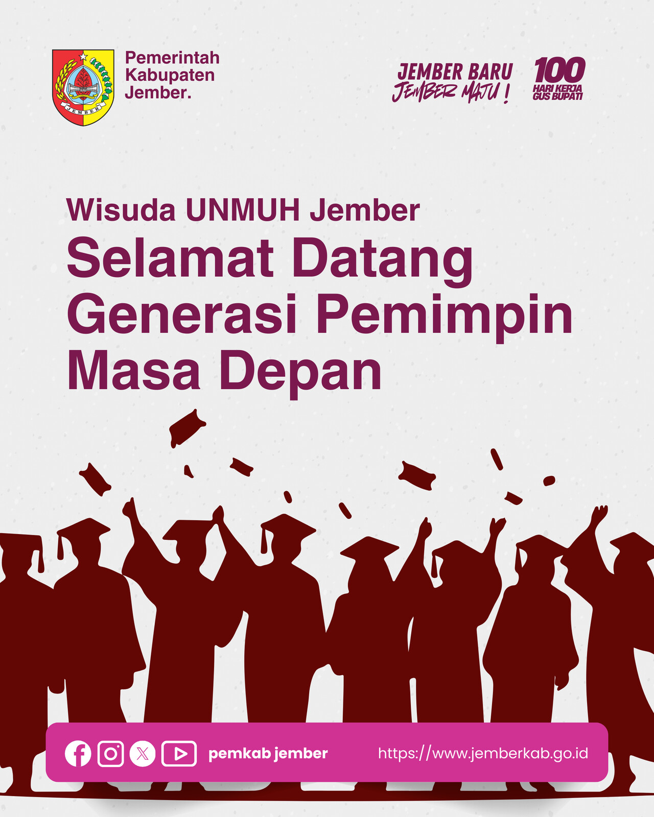 Gus Fawait Beri Semangat di Wisuda UNMUH Jember: Siapkan Generasi Pemimpin Masa Depan