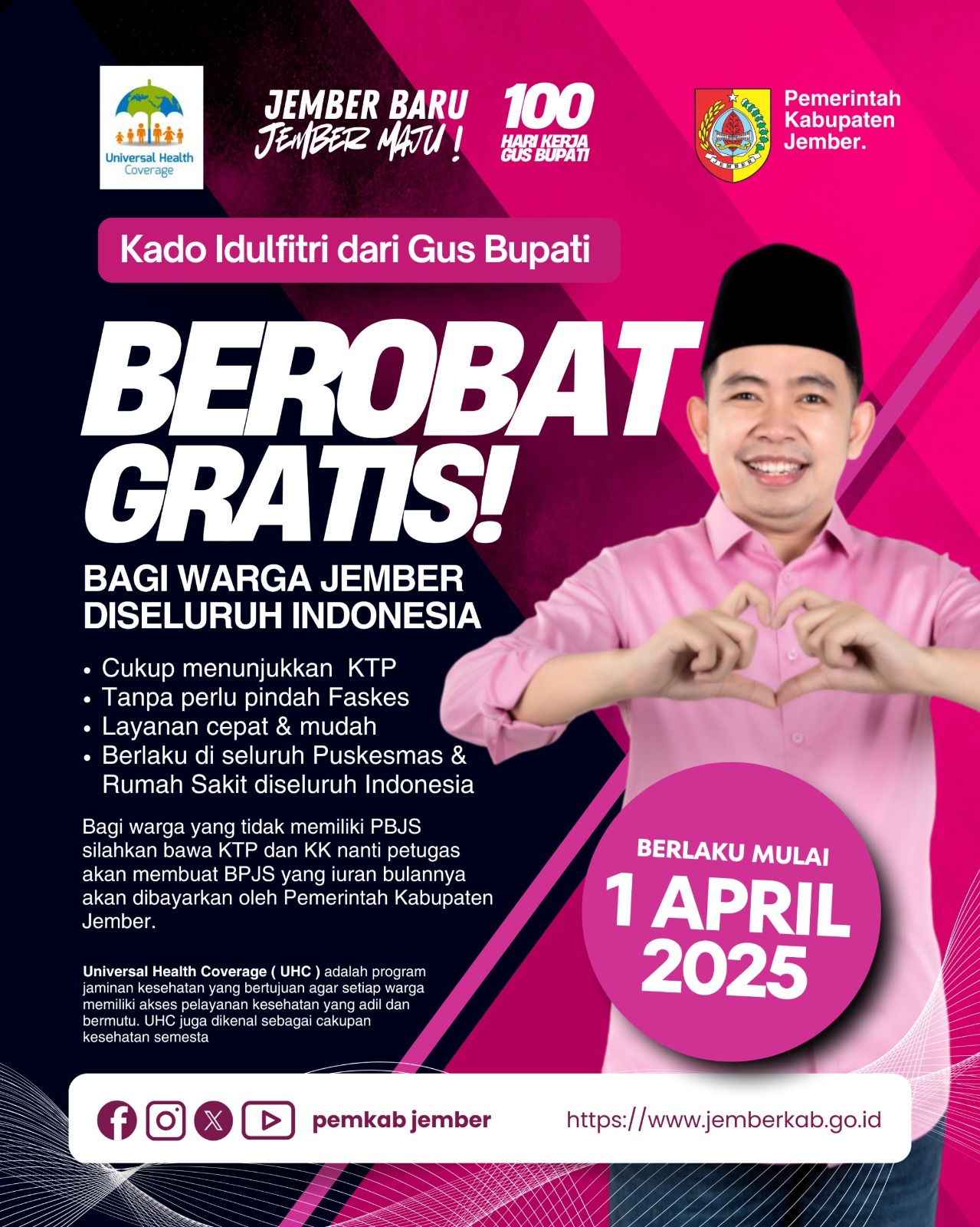 Berobat Gratis! Bagi Warga Jember Di Seluruh Indonesia