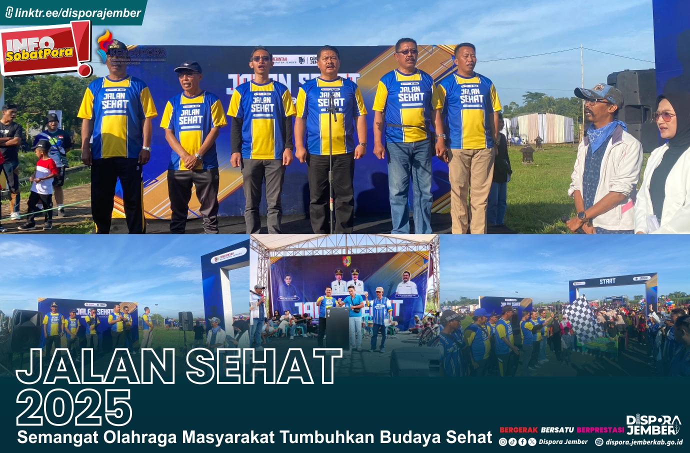 Jalan Sehat Sinergi Dispora dan DPRD Jember di Tugusari: Gaungkan Budaya Sehat Lewat Olahraga Masyarakat